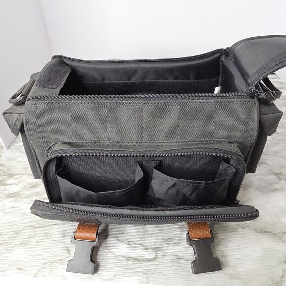 Vintage 1990s Canon Black Camera Bag Pockets Compartments - Picture 7 of 8